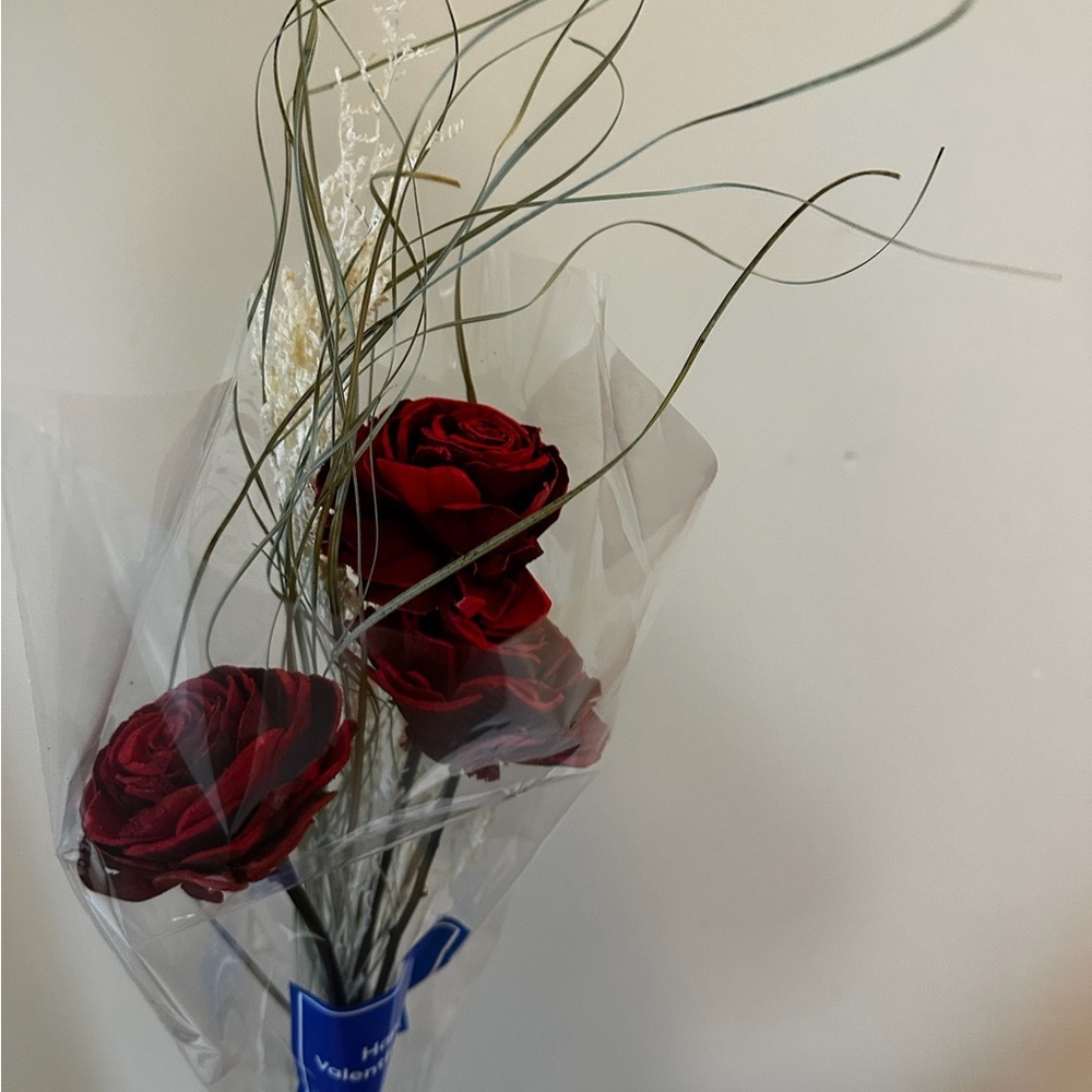 Red Artificial Rose Bouquet Home Accent